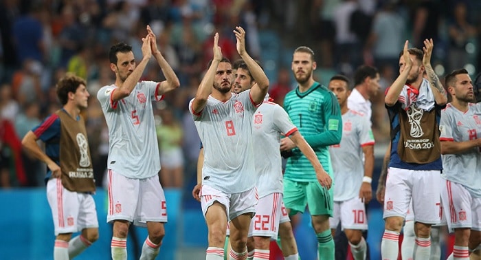 Selección española tras el debut contra Portugal