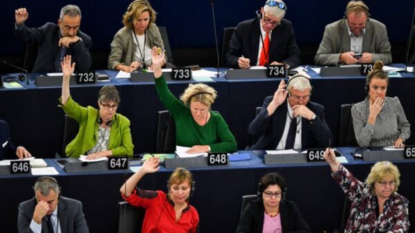 Votación sobre Hungría en el Parlamento Europeo en Estrasburgo