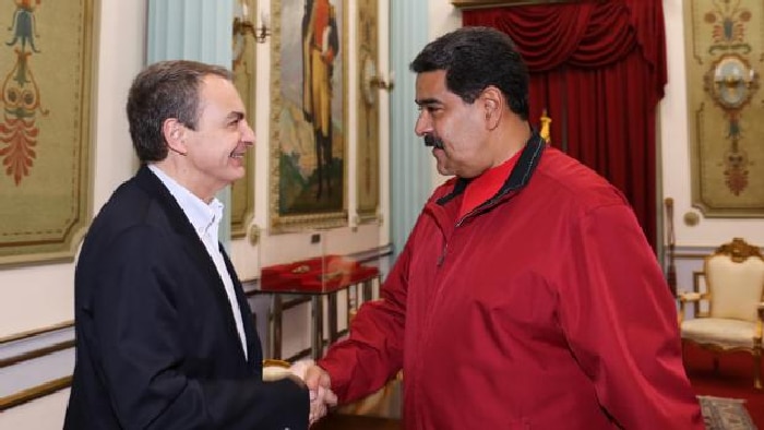 José Luis Rodríguez Zapatero con Nicolás Maduro