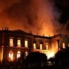 Museo Nacional de Brasil, en llamas