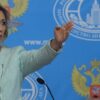 La portavoz del ministerio de Asuntos Exteriores ruso, Maria Zakharova