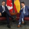 Justin Trudeau con Pedro Sánchez