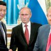 Xi Jinping, Vladimir Putin y Donald Trump