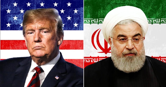 Donald Trump y Hassan Rouhani