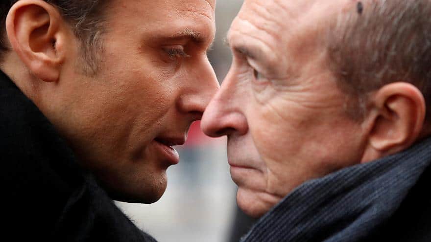 Emmanuel Macron y Gérard Collomb