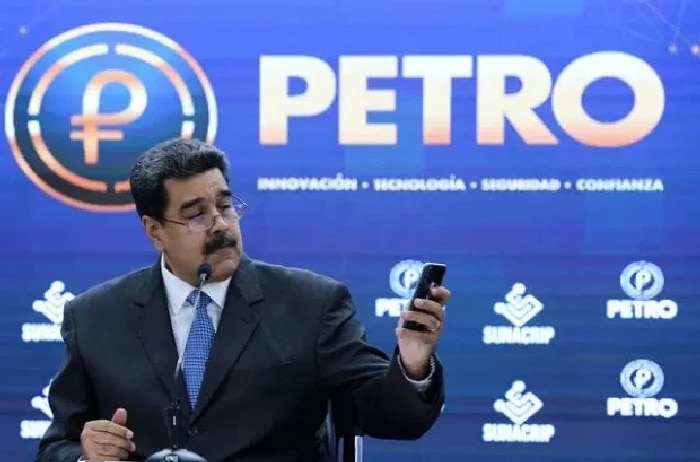 Maduro en la presentación de la criptomoneda Petro