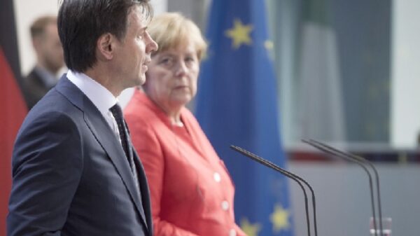 Angela Merkel y Giuseppe Conte