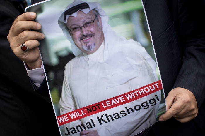Cartel de búsqueda del periodista Jamal Khashoggi