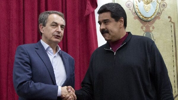Rodríguez Zapatero con Nicolás Maduro