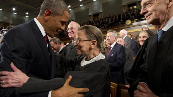La jueza Ginsburg con Barack Obama