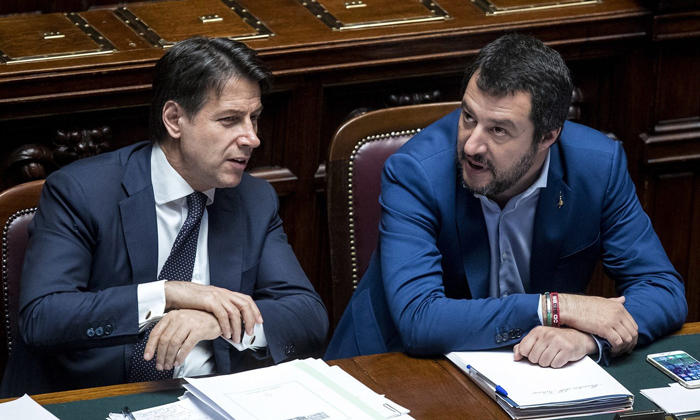 Giuseppe Conte y Matteo Salvini