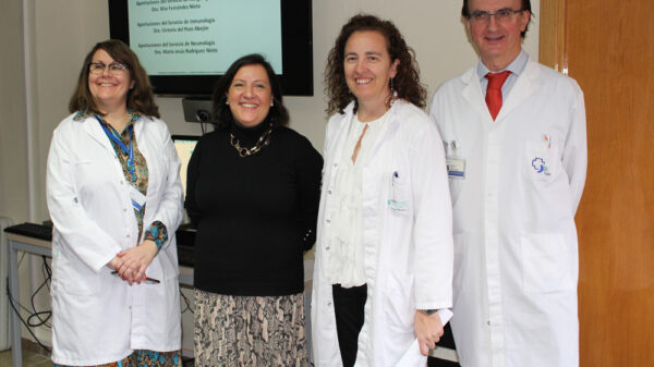 De izquierda a derecha, los doctores Fernández Nieto, Del Pozo, Rodríguez Nieto y González Mangado, de la UMA de la FJD