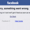 Mensaje de error de Facebook