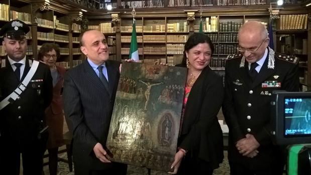 Italia devuelve a México casi 600 pinturas robadas