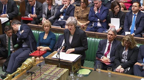 Theresa May en el Parlamento británico