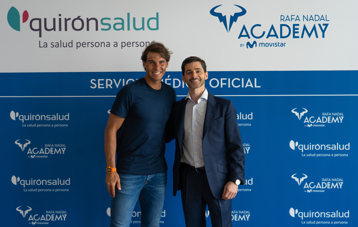 Rafa Nadal y Héctor Ciria, CEO de Quirónsalud