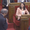 Inés Arrimadas y Quim Torra en el Parlamento catalán