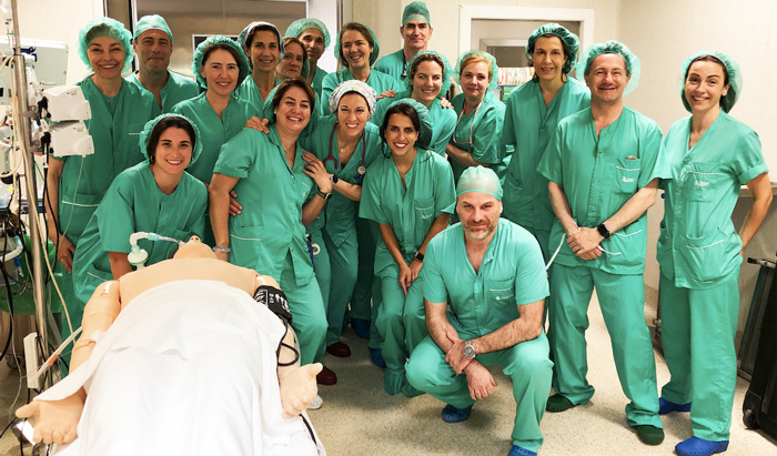 Foto de grupo en la Primera Semana Multidisciplinar de Seguridad del Paciente
