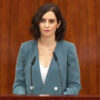 Isabel Díaz Ayuso durante su discurso de investidura