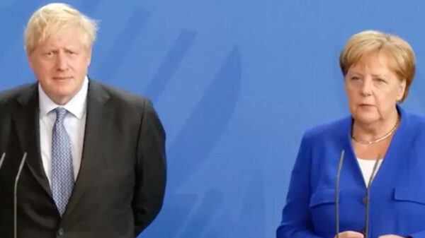 Angela Merkel y Boris Johnson