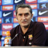 El entrenador del F,C. Barcelona, Ernesto Valverde