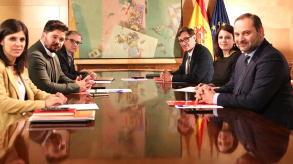 La mesa de negociación de investidura de PSOE y ERC
