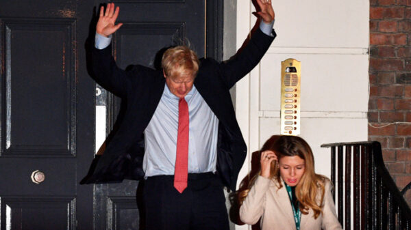 Boris Johnson tras conocer los resultados de las elecciones