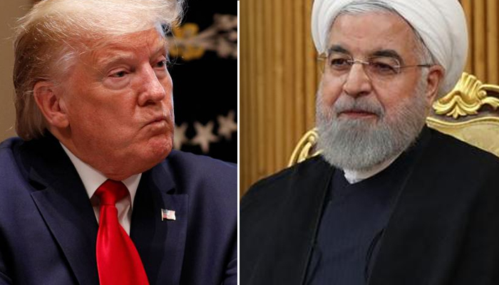 El presidente de EEUU, Donald Trump, y el de Irán, Hasán Rohaní