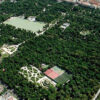 Vista aérea del Parque de El Retiro en Madrid