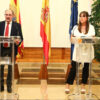 El presidente de Aragón, Javier Lambán, y la consejera de Sanidad aragonesa, Sira Ripollés