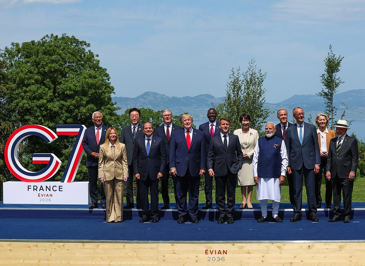Cumbre presencial del G7, celebrada en Francia. Foto: ©Gabinete del Primer Ministro de la República de la India/ Oficial.