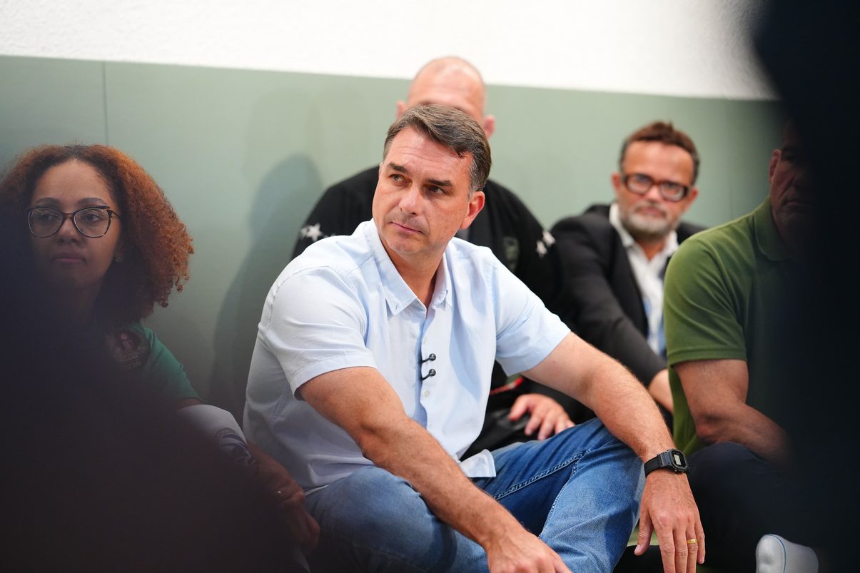 Flavio Bolsonaro, durante la campaña electoral. Foto: ©Flavio Bolsonaro/ Oficial.