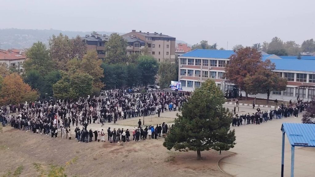 Imagen difundida por la Lista Estudiantil con datos del recuento electoral en Serbia