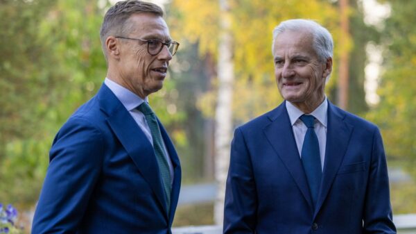 El presidente de Finlandia, Alexander Stubb, y el primer ministro de Noruega, Jonas Gahr Støre