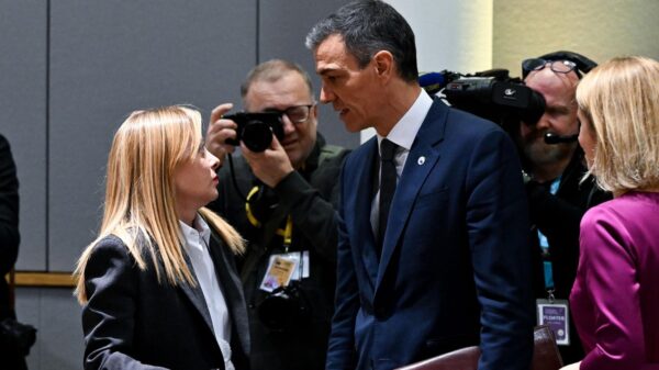 Pedro Sánchez y Giorgia Meloni en Bruselas