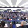 Roberta Metsola en el hemiciclo del Parlamento Europeo