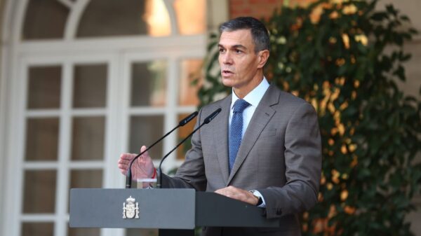 El presidente del Gobierno, Pedro Sánchez, durante la declaración institucional en la que ha anunciado el adelanto electoral. Foto: ©Fernando Calvo y Sandra Armada/ La Moncloa/ Oficial.
