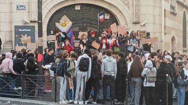Protestas estudiantiles en Francia. Foto: ©Guallendra/ Wikimedia.